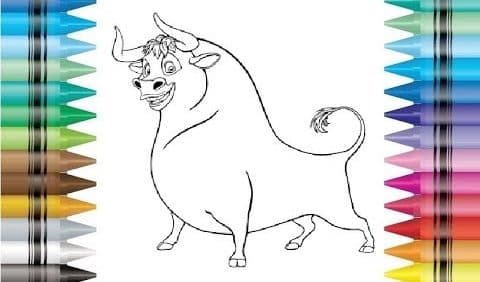 Coloring Picture of Ferdinand the Bull
