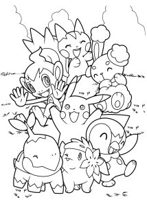 Printable Coloring Page of Pokémon