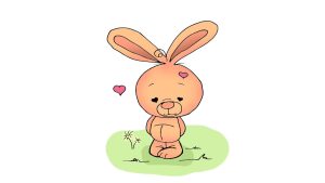 Рисуване на срамежливо зайче