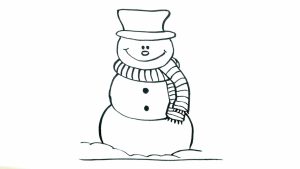 Рисуване на снежен човек * Зимни рисунки