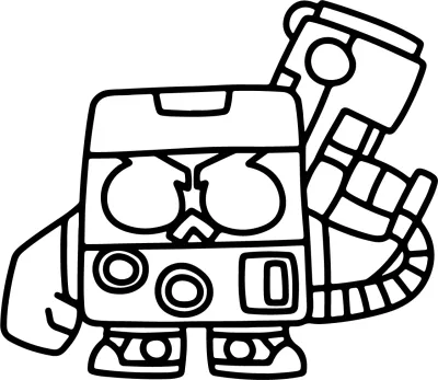 Ейт бит * Картинка за принтиране на Брол Старс