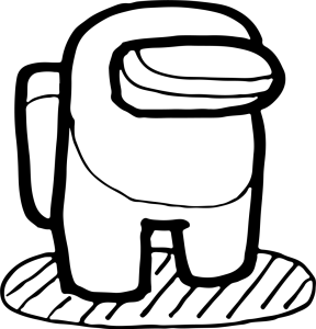 Амонг ас картинка за оцветяване