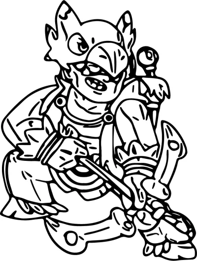 Бо от Брол Старс * Картинка за принтиране и оцветяване