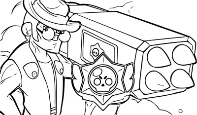 Картинка за принтиране на Брол Старс