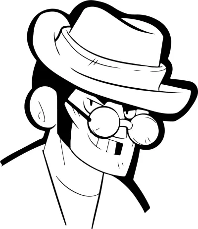 Брок от Брол Старс * Картинка за принтиране и оцветяване