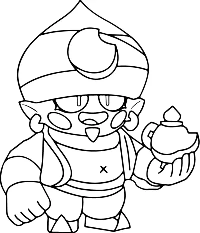 Джийн * Картинка с герой на Брол Старс