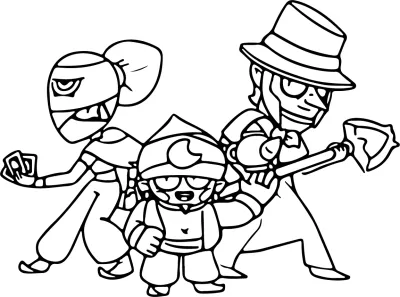 Митични Броулери * Картинка за принтиране на Брол Старс