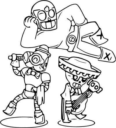 Редки Броулери * Картинка за принтиране на Брол Старс