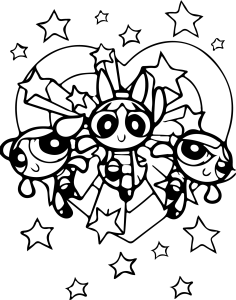 The Powerpuff Girls * Printable Coloring Page