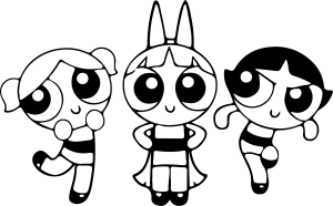 The Powerpuff Girls * Printable Coloring Page