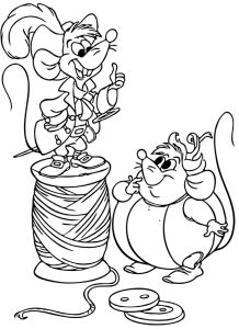 Две мишлета * Картинка за принтиране и оцветяване