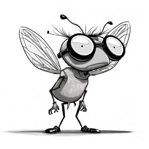 Рисунка на муха