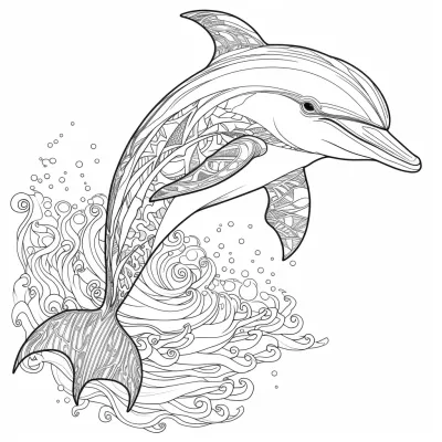 Делфин * Оцветяване за възрастни