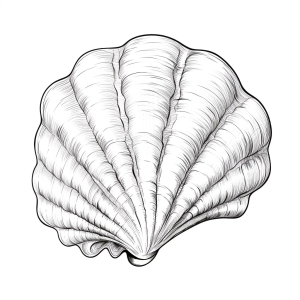 Free Coloring Page of a Seashell
or: Seashell * Printable Coloring Page