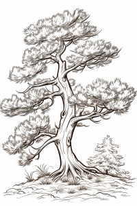 Бор * Раскраска для печати