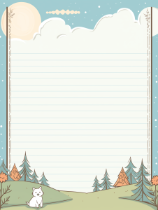 Satırlı sayfa * Orman ve küçük kurt