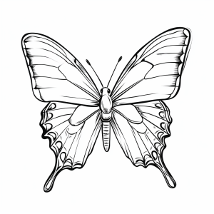 Ausmalbild einer Schmetterling