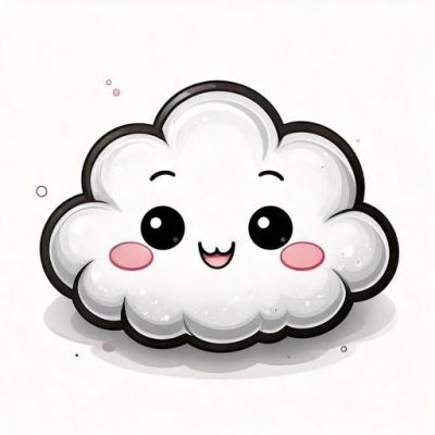 Página para Colorear Imprimible de Nube