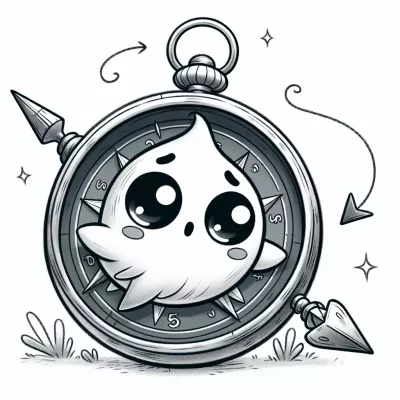 Картинка за принтиране и оцветяване на магически компас