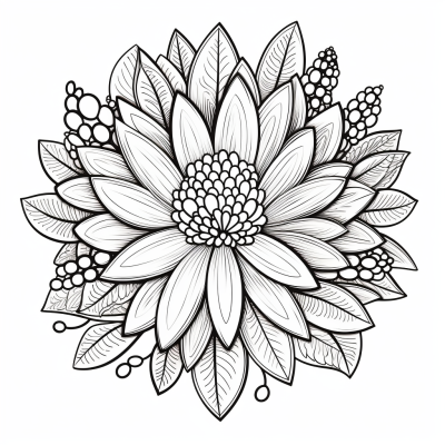 Page de Coloriage Imprimable de Mandala Coloré pour Enfants