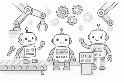 Фабрика за роботи * Картинка за принтиране и оцветяване