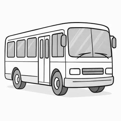 City Bus – Printable Coloring Page for Transportation Fans