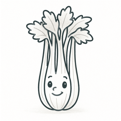 Усмихната целина – картинка за принтиране и оцветяване