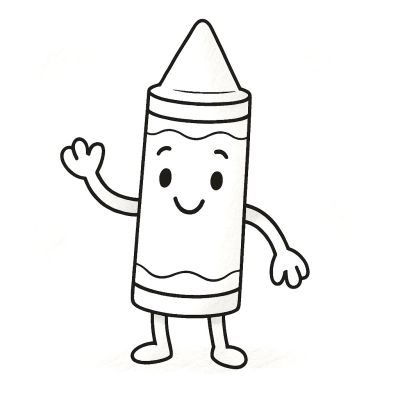 Усмихнат пастел – рисунка за принтиране и оцветяване