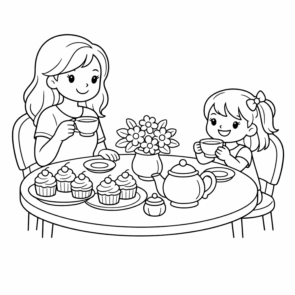 Чаено парти с мама – специален лист за деня на майката