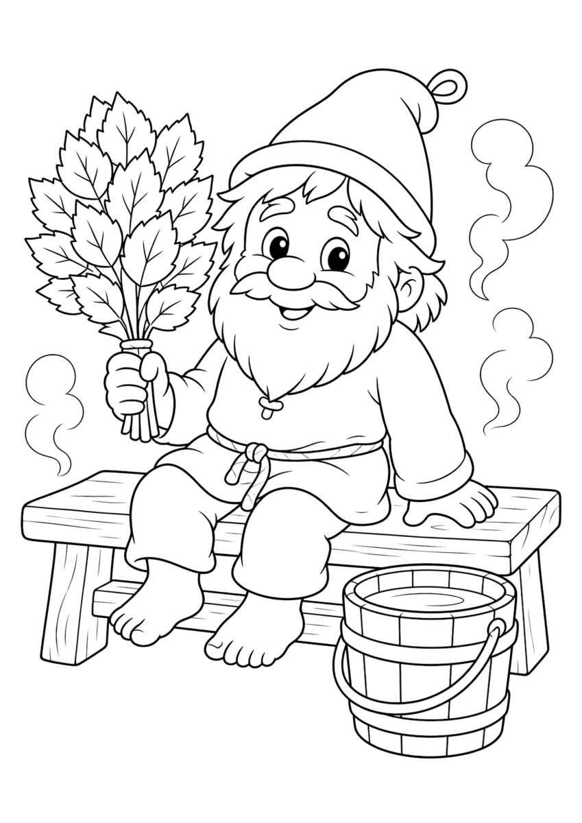 Coloriage Bannik pour enfants - gratuit à imprimer