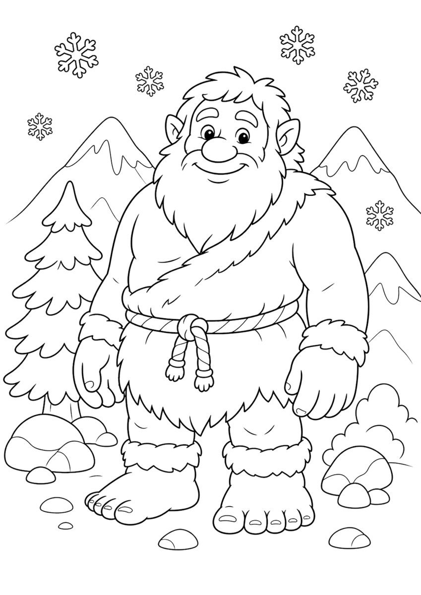 Coloriage Jotunn pour enfants - gratuit à imprimer