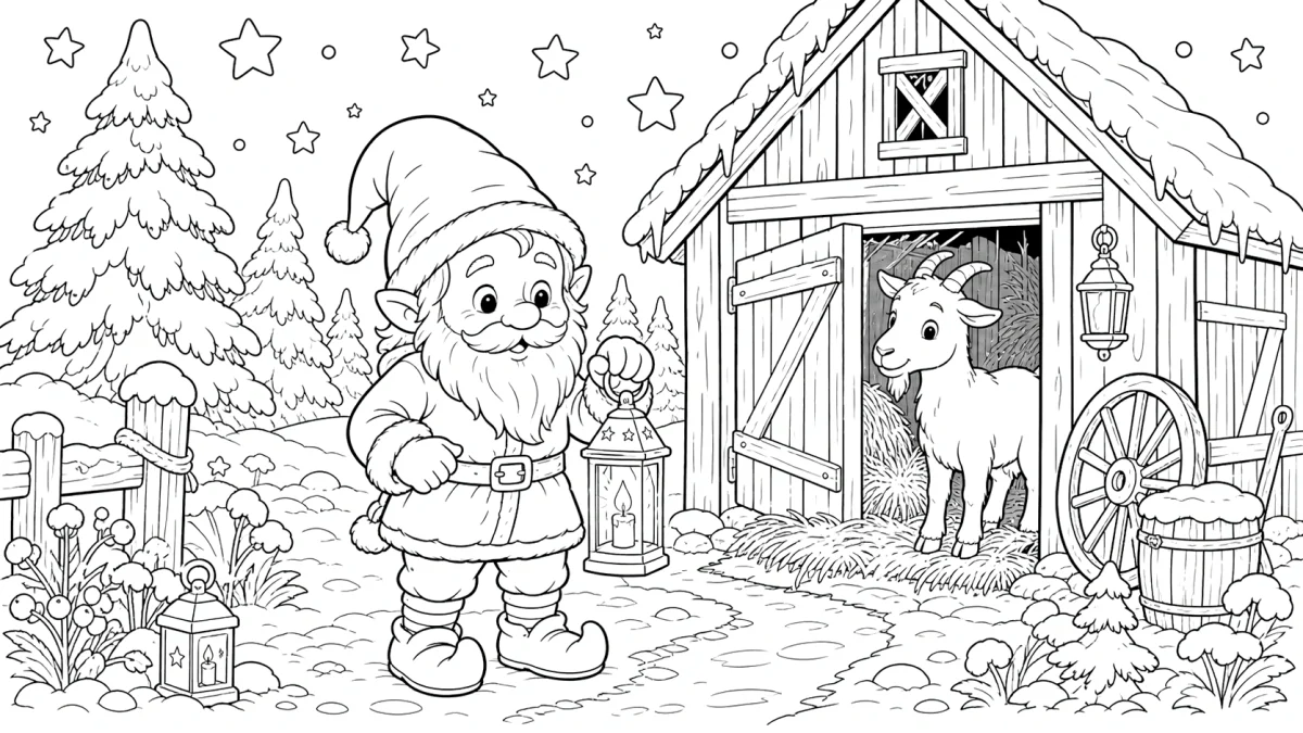 Disegno da colorare di Nisse per bambini