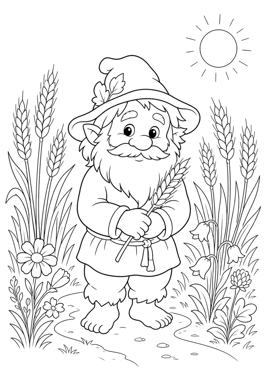Dibujo de Polevik para colorear para niños - gratis para imprimir