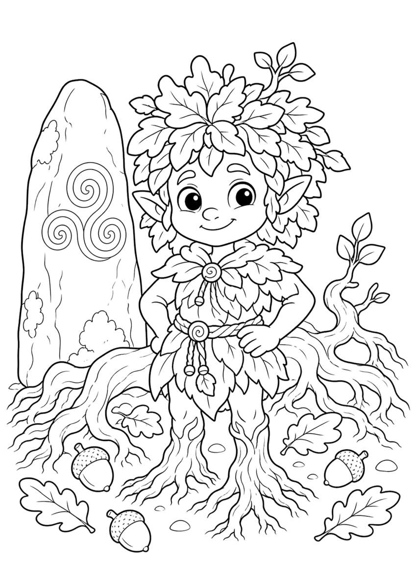 Dibujo de Spriggan para colorear para niños - gratis para imprimir