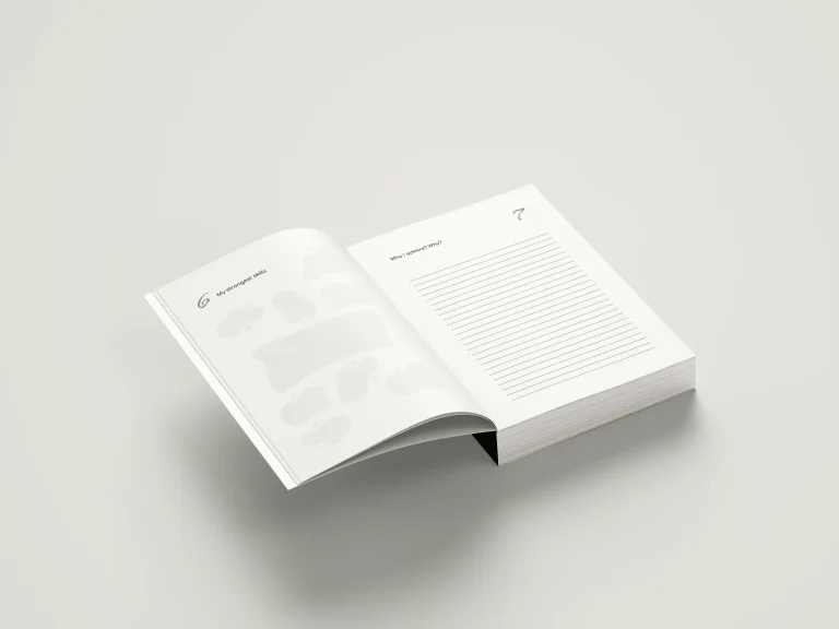 Open 365 Days to Better You Journal showing interior writing pages.