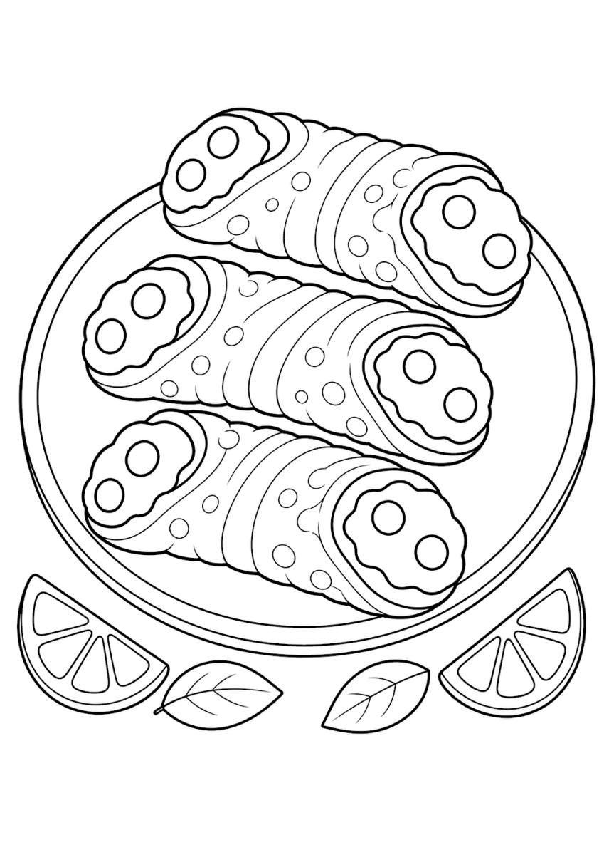 раскраска Канноли