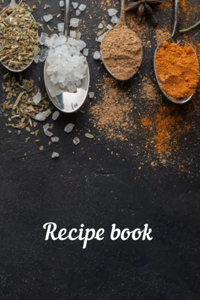 Family recipe book cover for writing personal recipes, ingredients, and cooking notes.