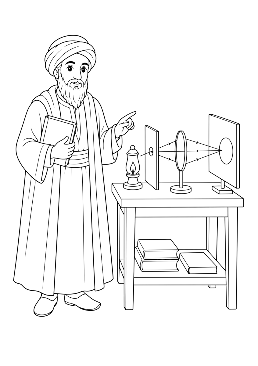 Ibn al-Haytham da colorare