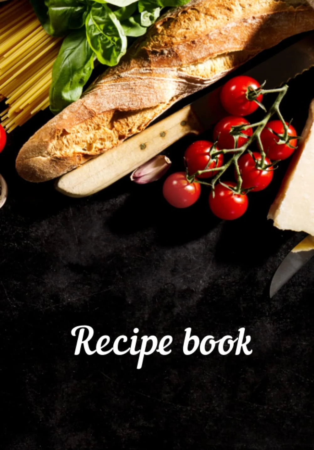 Premium family recipe journal cover for writing and organizing favorite family recipes.