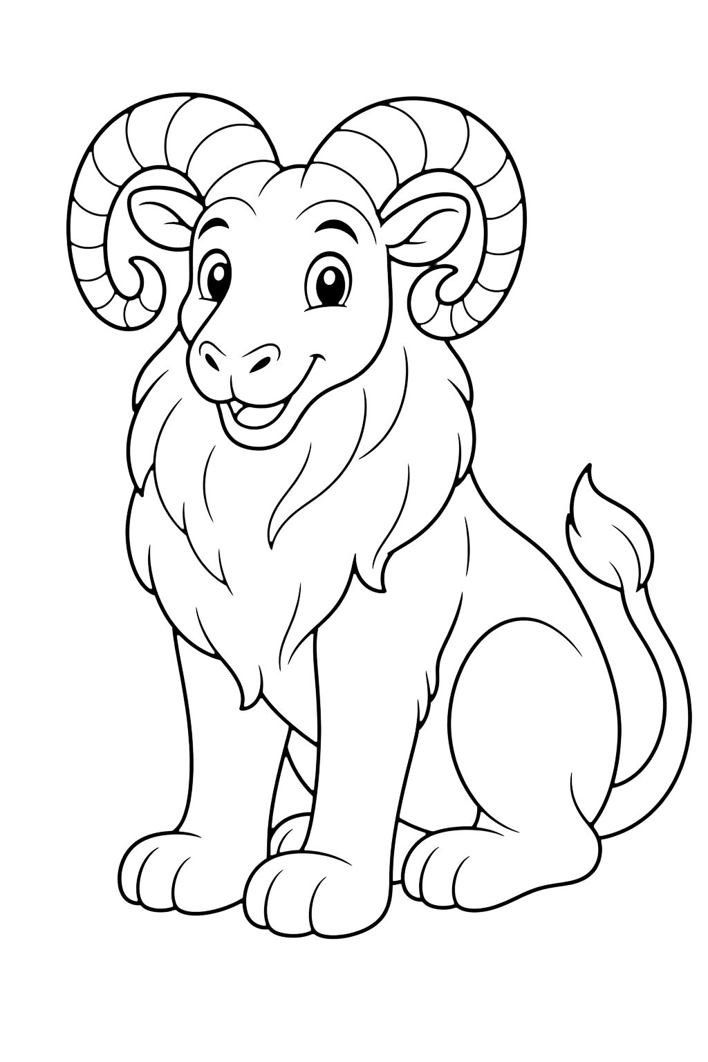 Dibujo para colorear: Crioesfinge