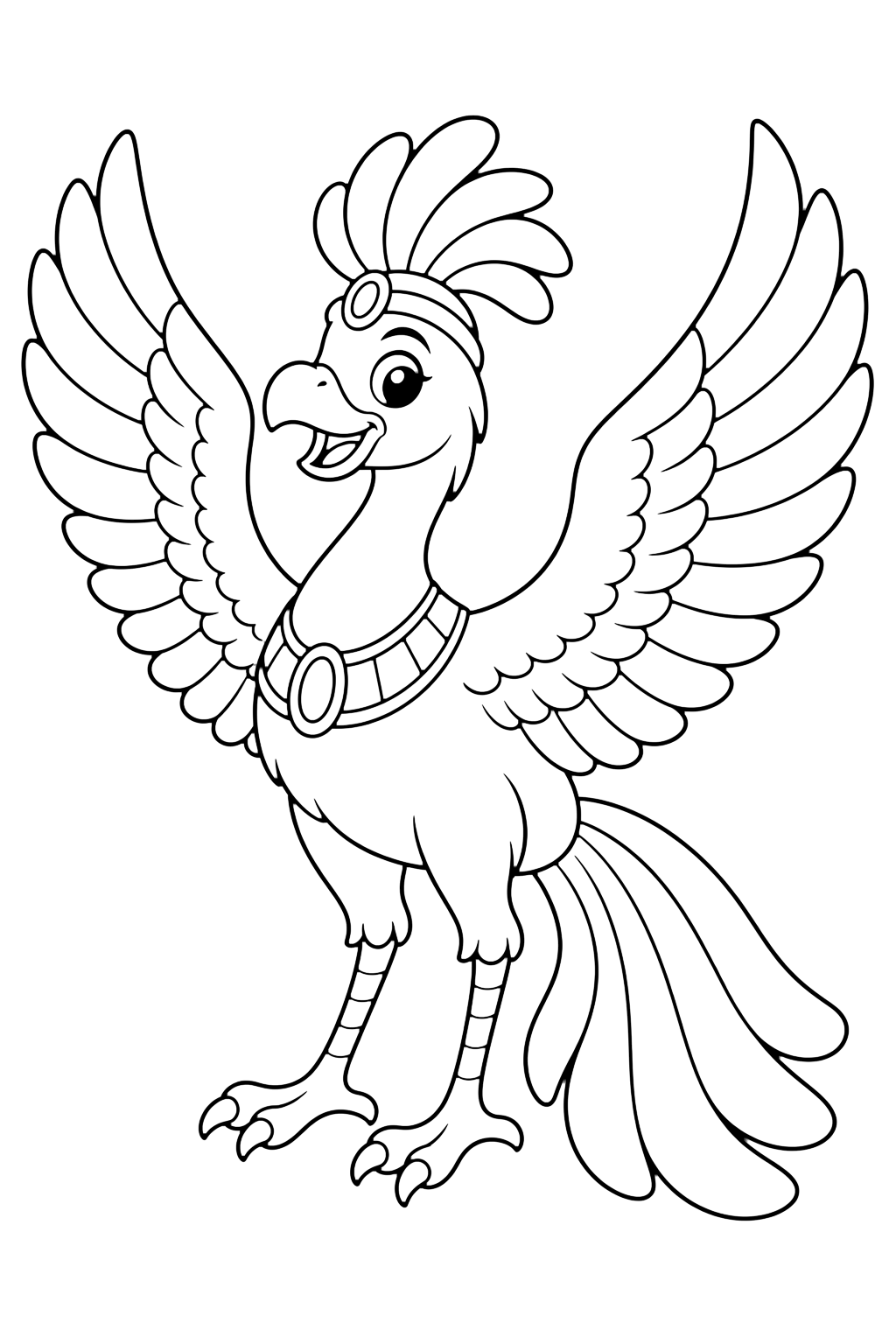 Dibujo para colorear: Fénix del desierto