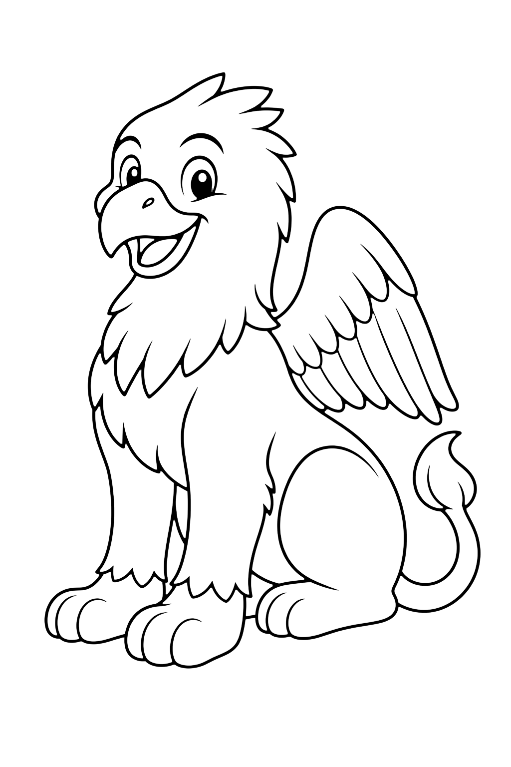 Coloriage : Griffon égyptien
