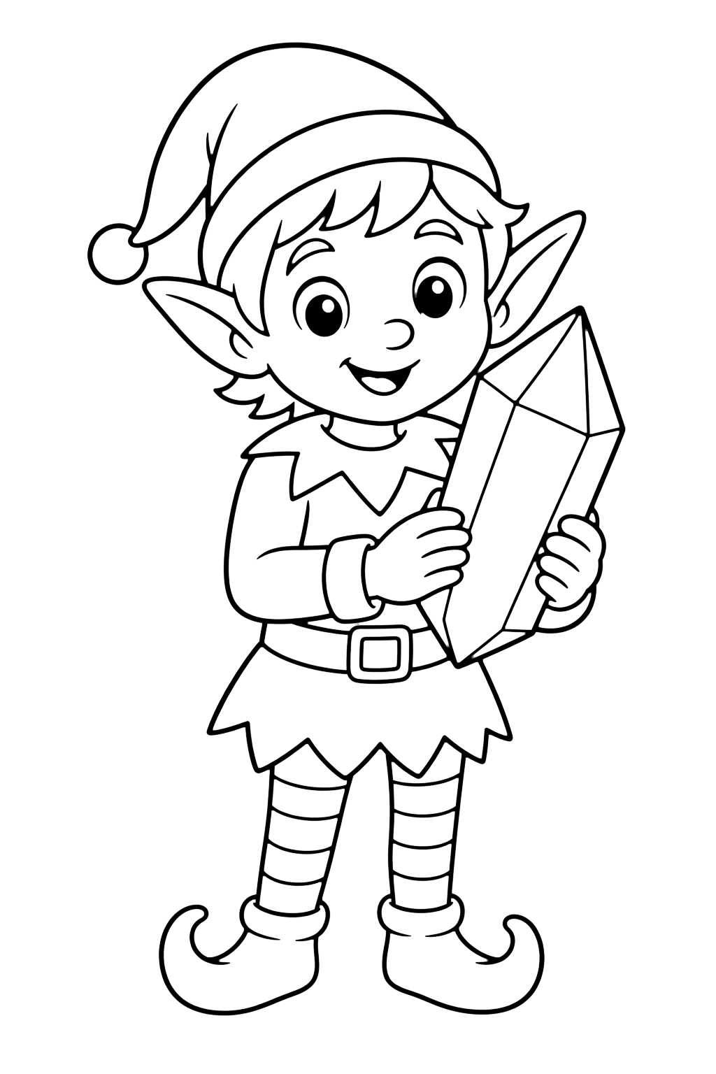 Boyama sayfası: Kristali olan elf