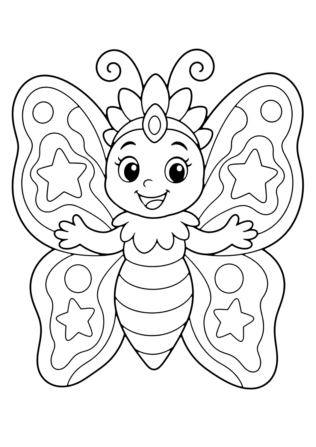 Itzpapalotl, mariposa de obsidiana para colorear