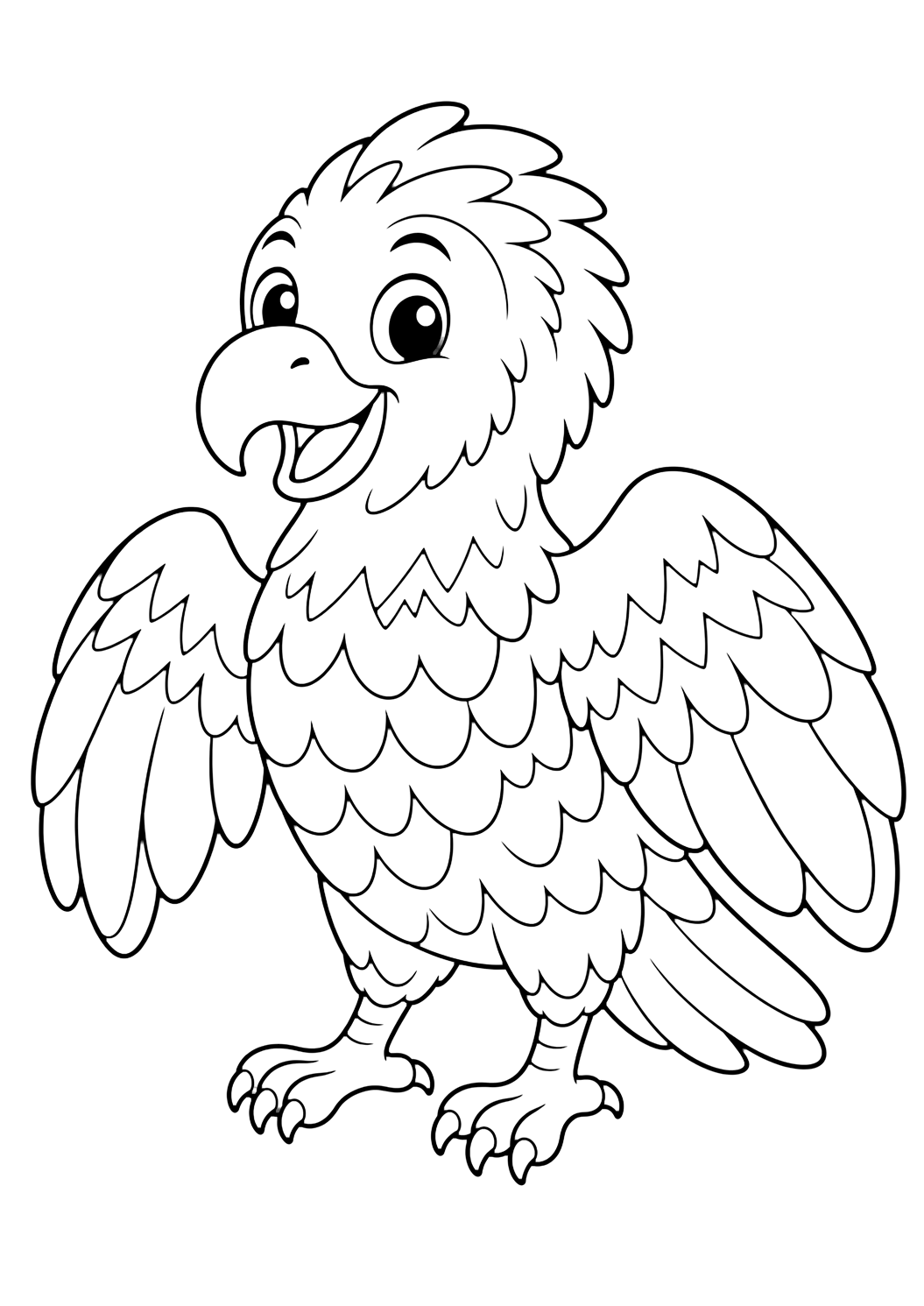 Kea, uccello spirito da colorare