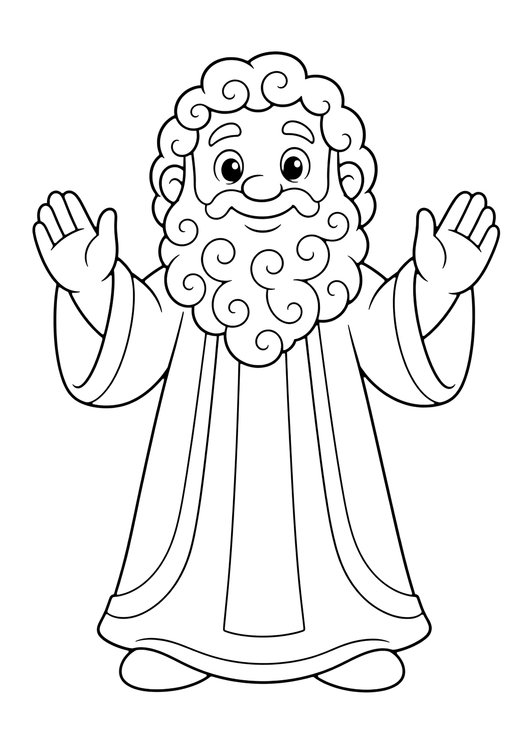Lahmu, die alte Schutzfigur zum Ausmalen