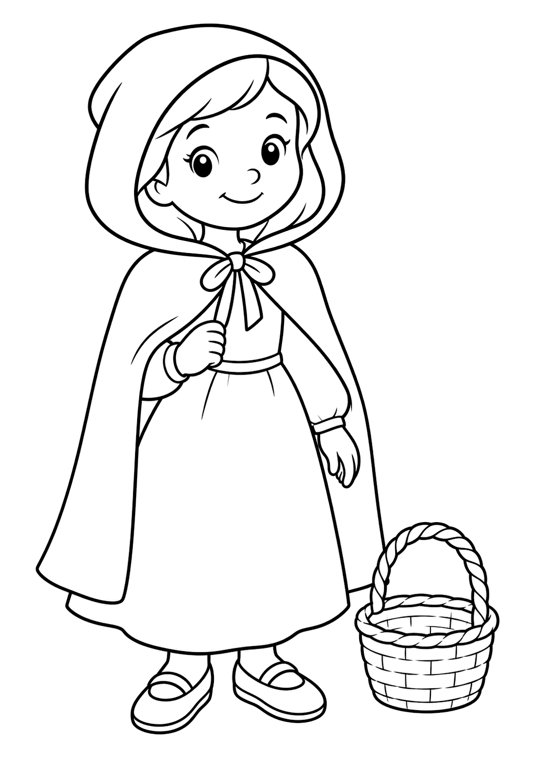Caperucita Roja para colorear