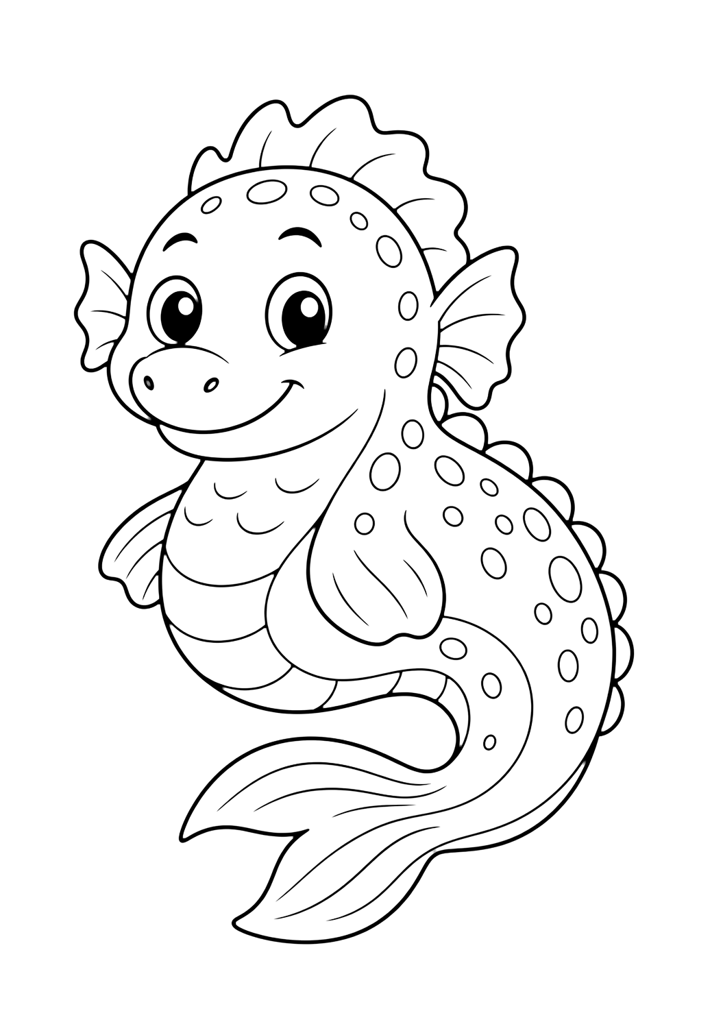 Marakihau, criatura marina para colorear