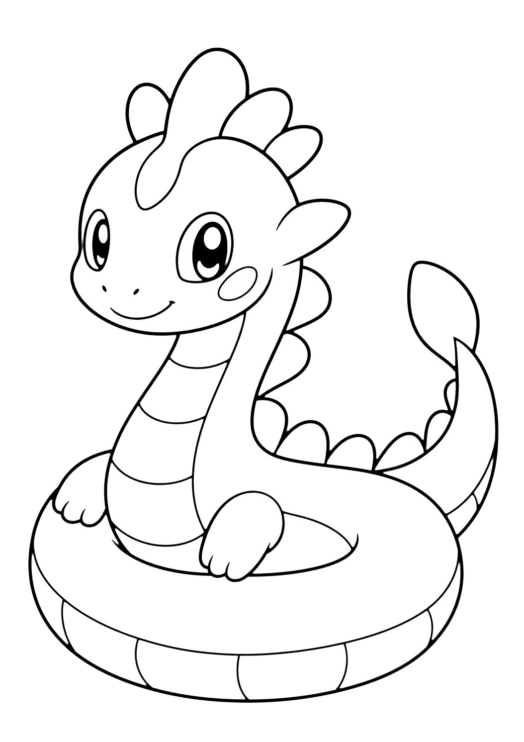 Mushmahhu, dragón antiguo para colorear
