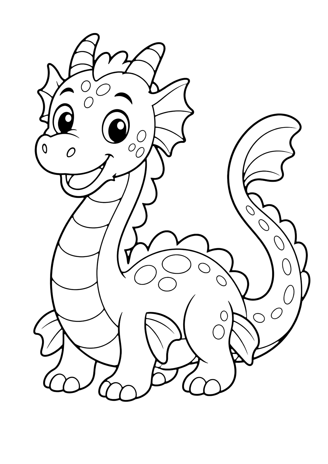 Ninki Nanka, dragón del pantano para colorear
